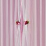 Cortina Clara para Varão Tecido Micro Fibra e Voal com Pingentes 2,00 x 1,70 Metros - Rosa - 2
