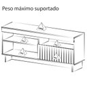 Ver imagem 4 de Rack Bancada Tv 65 Pol 160 Cm 1p Basculante Cinamomo Off White Arly