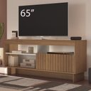 Ver imagem 7 de Rack Bancada Tv 65 Pol 160 Cm 1p Basculante Cinamomo Off White Arly