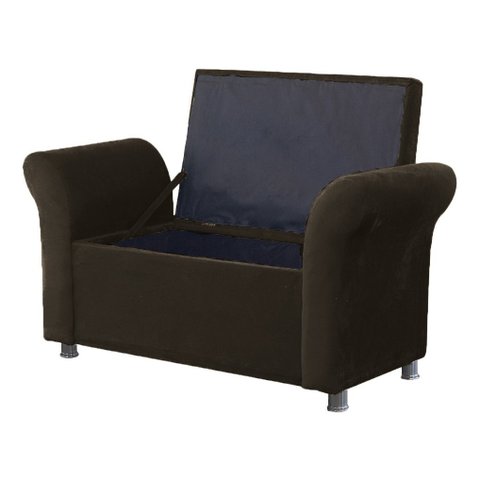 Recamier Calçadeira Bau Egeo 160 X 51 Suede Marrom