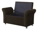 Ver imagem 1 de Recamier Calçadeira Bau Egeo 160 X 51 Suede Marrom