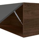 Ver imagem 3 de Armário Aéreo 1 Porta Basculante 80 cm 100% MDF Amêndoa Rústico Chumbo Kali Nicioli