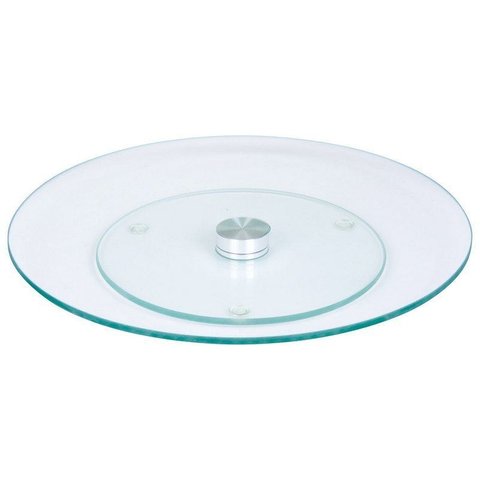 Prato Giratório em Vidro Transparente Temperado - 30cm - Wincy
