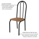 Ver imagem 5 de Conjunto Sala de Jantar 90cm Ilhabela 4 Cad Preto C- Jambo
