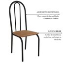 Ver imagem 6 de Conjunto Sala de Jantar 90cm Ilhabela 4 Cad Preto C- Jambo