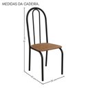 Ver imagem 4 de Conjunto Sala de Jantar 90cm Ilhabela 4 Cad Preto C- Jambo