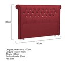 Ver imagem 5 de Cabeceira Solteiro Brescia P04 100 Cm Suede Vermelho Tca 53
