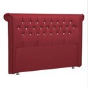 Ver imagem 1 de Cabeceira Solteiro Brescia P04 100 Cm Suede Vermelho Tca 53