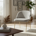 Ver mais imagens de Cadeira Poltrona Decorativa Nuvem Premium Orgânico:bouclé Cinza