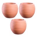 Ver imagem 1 de Kit 3 Vasos Redondo Canela Terracota 34 Terrano