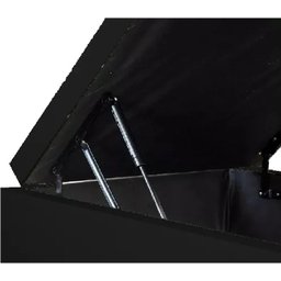 Base Box Baú Blindado Solteiro 088 X 188 X 42:preto - 2