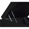 Base Box Baú Blindado Solteiro 088 X 188 X 42:preto - 2