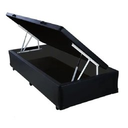Base Box Baú Blindado Solteiro 088 X 188 X 42:preto - 1