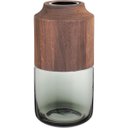 Ver imagem 1 de Vaso Decorativo Enfeite Casa Vidro 30x10x10cm Cinza