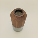 Ver imagem 4 de Vaso Decorativo Enfeite Casa Vidro 30x10x10cm Cinza