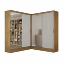 Ver imagem 2 de Closet Casal Duplo Belém 4 Portas Plus 4 Gavetas Carioca Móveis