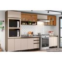 Ver imagem 1 de Cozinha Completa Connect 8 Peças (3 Armários + 2 Balcões + 1 Paneleiro + 2 Complementos) C8P04