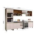 Ver imagem 3 de Cozinha Completa Connect 8 Peças (3 Armários + 2 Balcões + 1 Paneleiro + 2 Complementos) C8P04