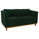 Ver imagem 6 de Kit Sofá 2 Lugares e 2 Poltronas Europa Suede Verde - Am Decor