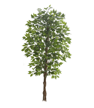 Planta Árvore Artificial Ficus Verde 2 Tons 2,1m - 1