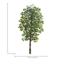 Ver imagem 2 de Planta Árvore Artificial Ficus Verde 2 Tons 2,1m