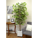 Ver imagem 5 de Planta Árvore Artificial Ficus Verde 2 Tons 2,1m