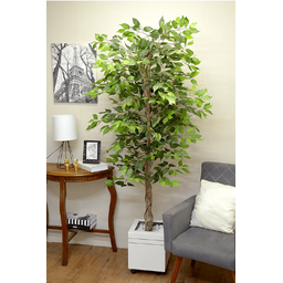Planta Árvore Artificial Ficus Verde 2 Tons 2,1m - 5