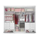 Ver imagem 3 de Guarda Roupa Casal Athos Ripado 6 Portas em Mdf Branco