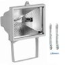 Refletor Halogena Branco 118mm + 2 Lâmpadas 500w 127v - 1