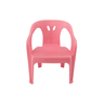 Cadeira Mini Poltrona Infantil de Plástico Rosa - 1