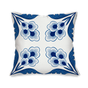 Ver imagem 5 de Kit com 4 Capas para Almofadas Decorativas Flores Azuis