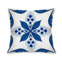 Ver imagem 3 de Kit com 4 Capas para Almofadas Decorativas Flores Azuis