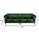 Ver imagem 4 de Sofá Dom Pedro Chesterfield Modulado 4 Lugares Decoração Sala Recepção - Couríssimo Verde