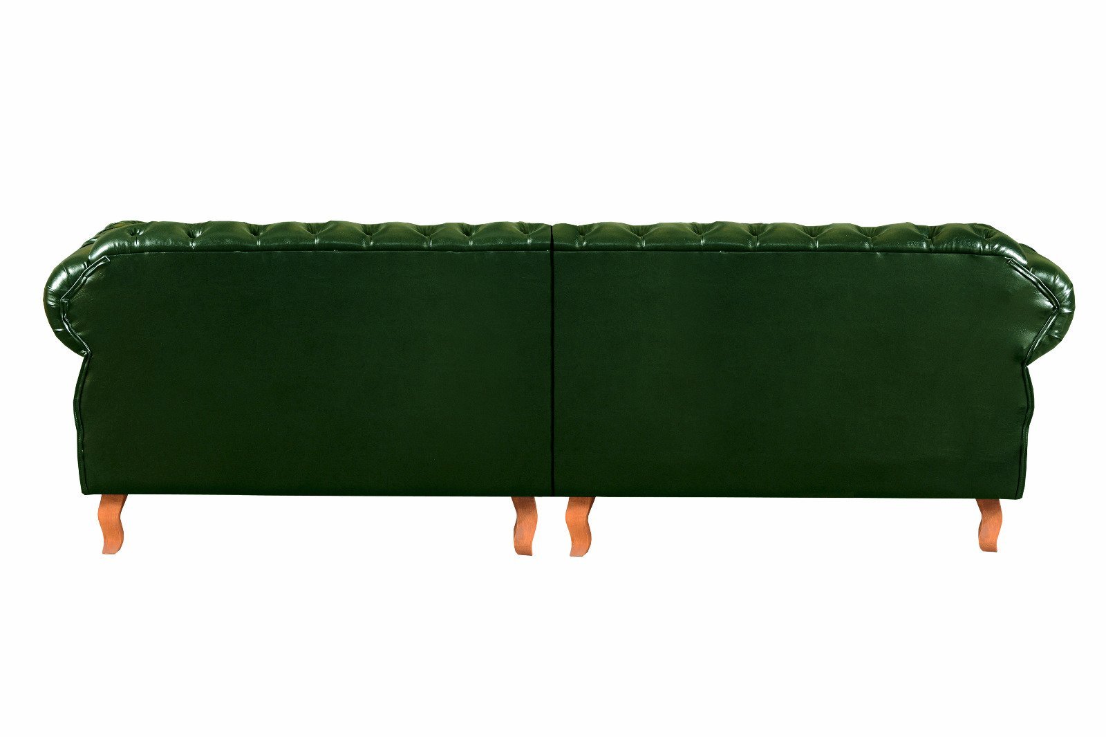 Sofá Dom Pedro Chesterfield Modulado 4 Lugares Decoração Sala Recepção - Couríssimo Verde - 2