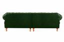 Ver imagem 2 de Sofá Dom Pedro Chesterfield Modulado 4 Lugares Decoração Sala Recepção - Couríssimo Verde