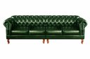 Ver imagem 1 de Sofá Dom Pedro Chesterfield Modulado 4 Lugares Decoração Sala Recepção - Couríssimo Verde