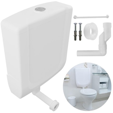 Caixa de Descarga Baixa Branca | Com Duplo Acionamento | Astra