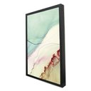 Ver imagem 3 de Quadro Decorativo Abstrato Mármore Azul Simples em Moldura Caixa Tacolado Moldura Trad 1cm Branca Se