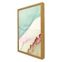 Ver imagem 5 de Quadro Decorativo Abstrato Mármore Azul Simples em Moldura Caixa Tacolado Moldura Trad 1cm Branca Se