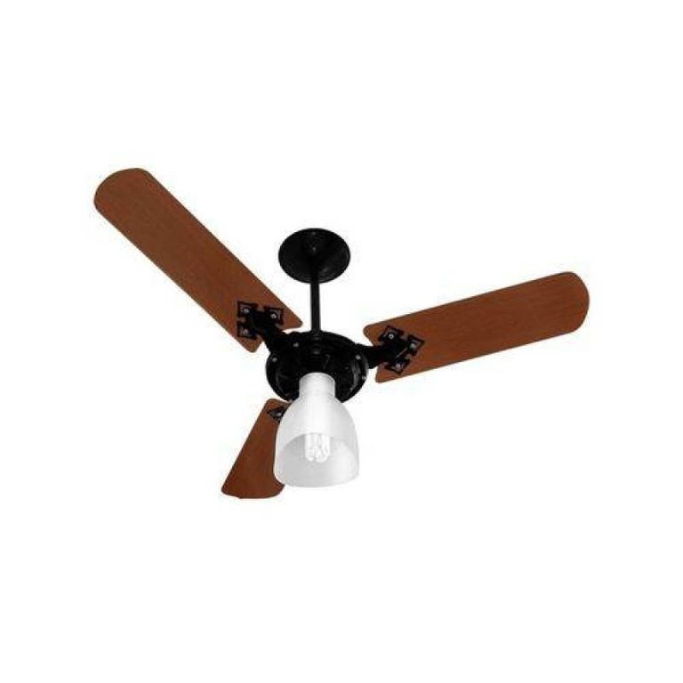 Ventilador de Teto Venti-delta Preto Delta Light 3 Pás 127v