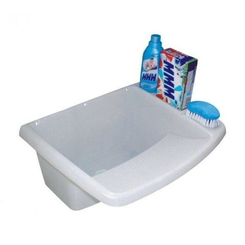 Tanque para Lavar Roupa 23 / 15 Litros em PVC - Branco