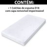 Colchão Berço para Bebe com Capa Protetor Impermeável em Malha 130x60cm - Bf Colchões - 6