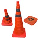 Ver imagem 1 de Cone Sinalizaçao Portatil Kit 20 Uni Dobravel Retratil Segurança Balizador Trafego Obra Estacionamen