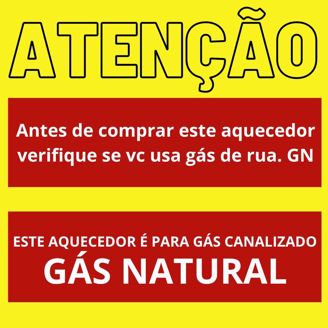 Aquecedor Digital Gas Natural  GN 17L REUE170FEHB Rinnai - 3