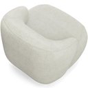 Ver imagem 7 de Poltrona Decorativa Orgânica Giratória para Sala Living Barolo L06 Linho Cru - Lyam Decor