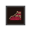 Ver imagem 1 de Quadro Quadrado Desafio Crescimento 20x20cm:Madeira branca
