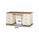 Ver imagem 4 de Escrivaninha Linz 6 Gavetas 80 X 176 X 50 Cm (a X L X P)