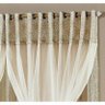 Cortina Castelari 3 Metros x 2,50 Metros Alt. Tecido Seda com Voil - Prata Envelhecido - 3