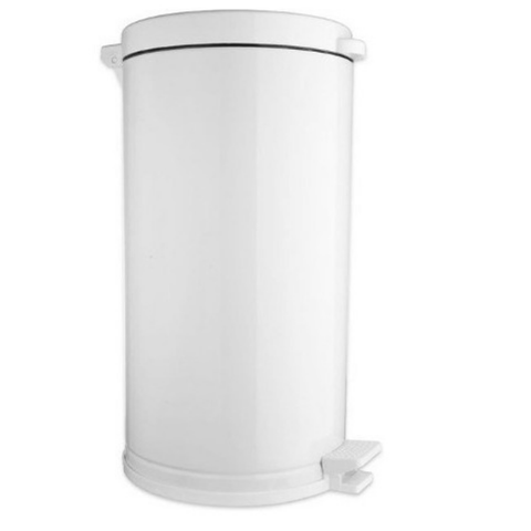 Lixeira Com Pedal Cozinha 15L Branca Com Recip. Interno Plástico Viel 3581