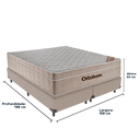 Ver imagem 3 de Cama Box e Colchão Airtech Springpocket Molas Ensacadas Queen Ortobom: Bege